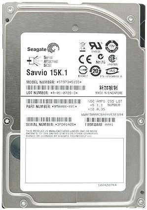 Seagate Savvio ST973451SS 73GB 15K RPM SAS 6Gb/s 2.5″ Ref HDD