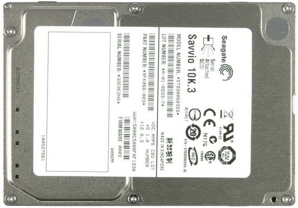 Seagate Savvio 10K.3 ST9300603SS 300GB 10000RPM SAS 6Gb/s 2.5″ HDD