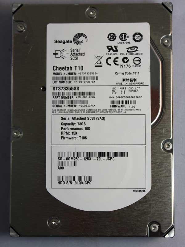 Seagate Cheetah ST373355SS 73GB 15000RPM SAS 3gbits 16MB 3.5″ HDD