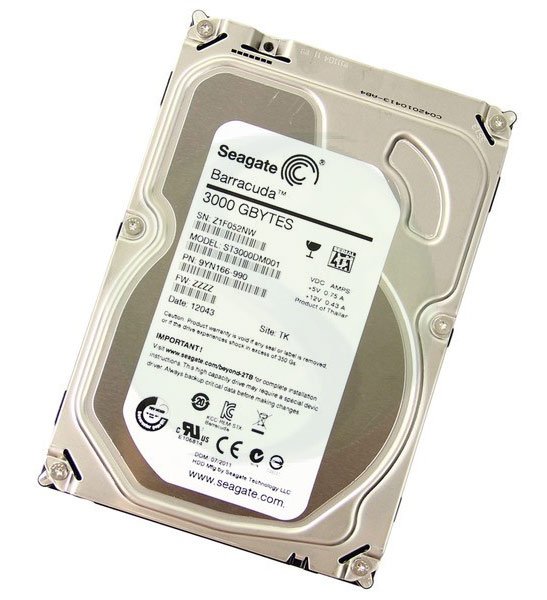 Seagate Barracuda ST3000DM001 3TB 7.2K SATA 6Gb/s 3.5″ New HDD