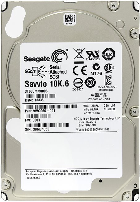 Seagate Savvio ST600MM0006 600GB 10K RPM SAS 6Gbps 2.5″ Oem HDD