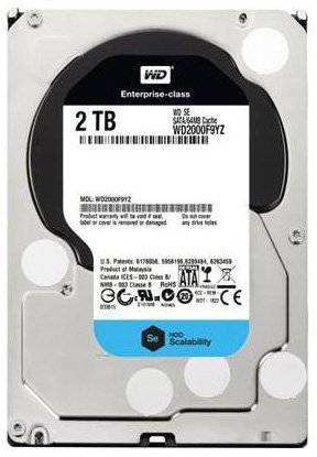 WD SE WD2000F9YZ 2TB SATA 6Gb/s 7.2K 3.5″ Datacenter Hard Drive