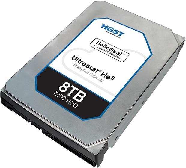 WD HUH728080ALE604 Ultrastar He8 8TB 7.2K SATA 6Gb/s 3.5″ Hard Drive