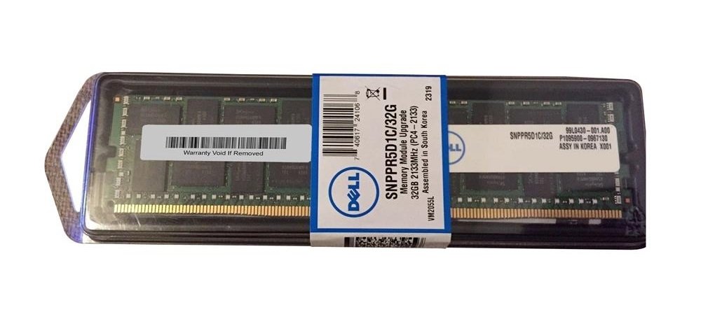 Dell SNPPR5D1C/32G 32GB DDR4 PC4-17000 2133Mhz Ecc New