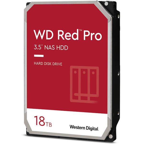WD Red Pro NAS WD181KFGX 18TB 7200 RPM SATA 6Gb/s 512MB Cache 3.5″ HDD
