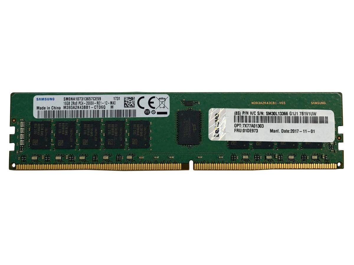 LENOVO 4X77A08632 16gb Ddr4 3200MHZ PC4-25600MHz 2rx8 Ecc Memory New