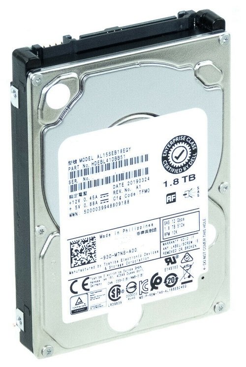 Toshiba AL15SEB18EQY 1.8TB 10000RPM SAS-12GBPS 2.5″ Enterprise Internal Ref Hdd