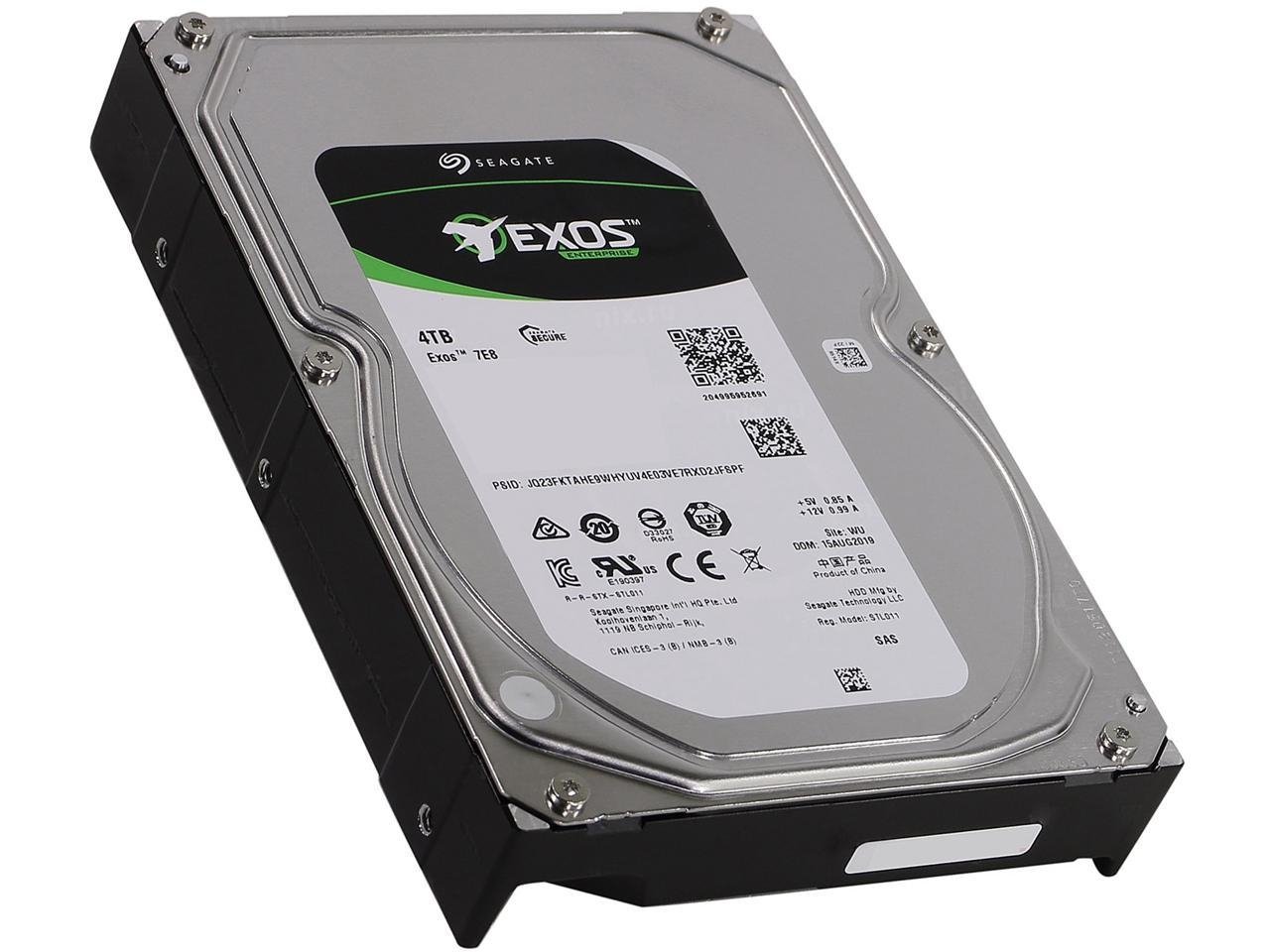 SEAGATE ST4000NM003A EXOS 7E8 4TB 7200RPM SAS-12GBPS 256MB 3.5INCH HDD