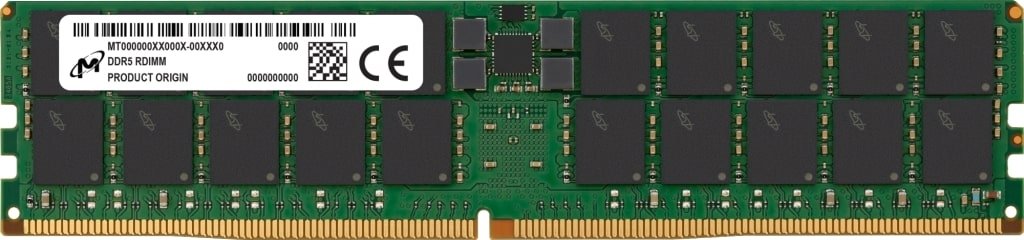 Micron MTC10F1084S1RC48B 16GB PC5-38400 DDR5-4800MHz 1Rx8 Ecc Memory NEW