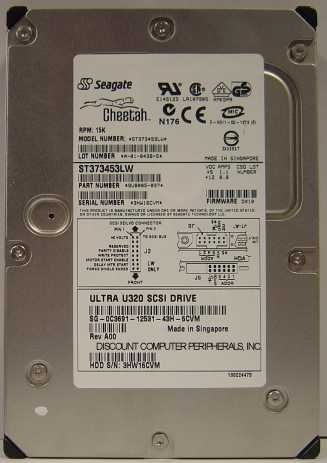 Seagate Cheetah ST373453LW 73GB 15K 15000RPM SCSI Ultra320 3.5″ HDD