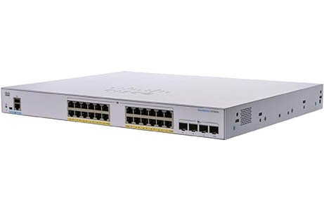Cisco CBS350-24FP-4G Switch CBS350 24x PoE+ (370W) GE + 4x SFP