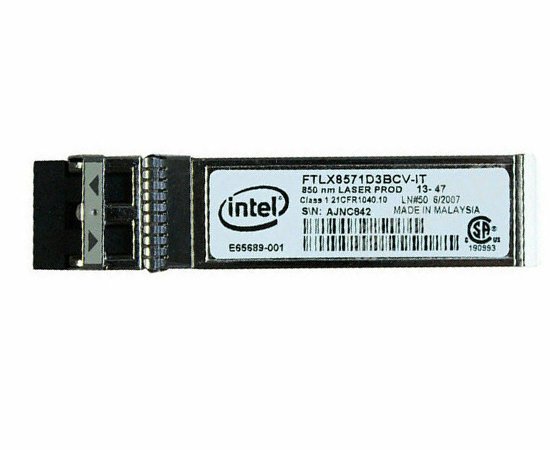 Intel E65689-001 SFP Tranceiver Dual Rate 1G/10G SFP+ SR Brand New