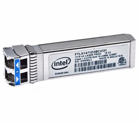 Intel FTLX1471D3BCVI31 Dual Rate 10GBase-LR 1310nm SFP+ Optical Transceiver New