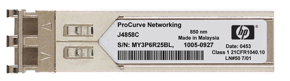 HPE J4858C Procurve Gigabit 1000 Base SX Mini-GBIC Transceiver