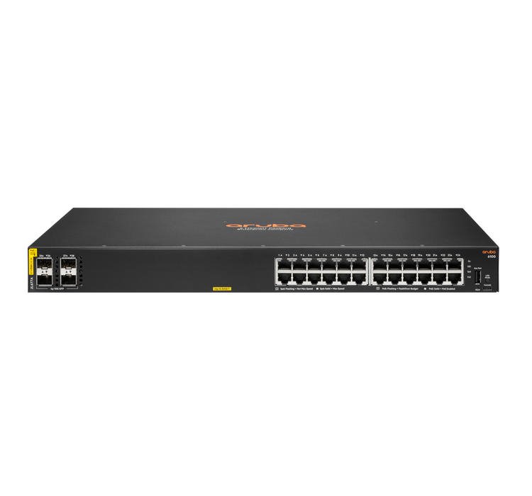 HPE JL677-61101 Aruba 6100 24G Cl4 Poe 4Sfp+ 370W Switch