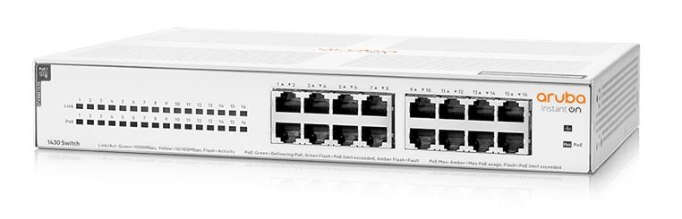 HPE R8R48A Aruba Instant On 1430 16G Class4 PoE 124W Switch