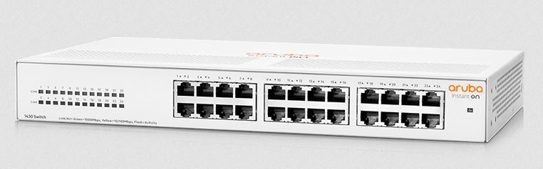 HPE R8R49A Aruba Instant On 1430 24G Switch switch 24 ports unmanaged rack-mountable